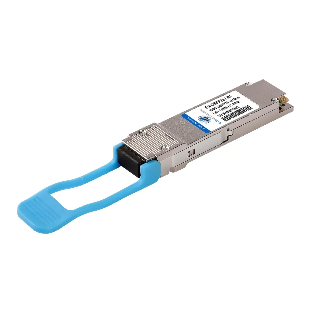 [EN-QSFP28-LR1] 100G LR1 QSFP28 Single Lambda 1310nm 10km Duplex LC SMF Transceiver