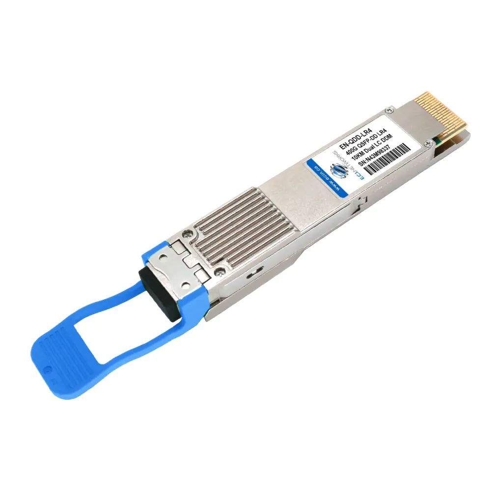 [EN-QDD-LR4] 400G-LR4 xcvr QSFP-DD 10km SMF fiber, LC . MSA
