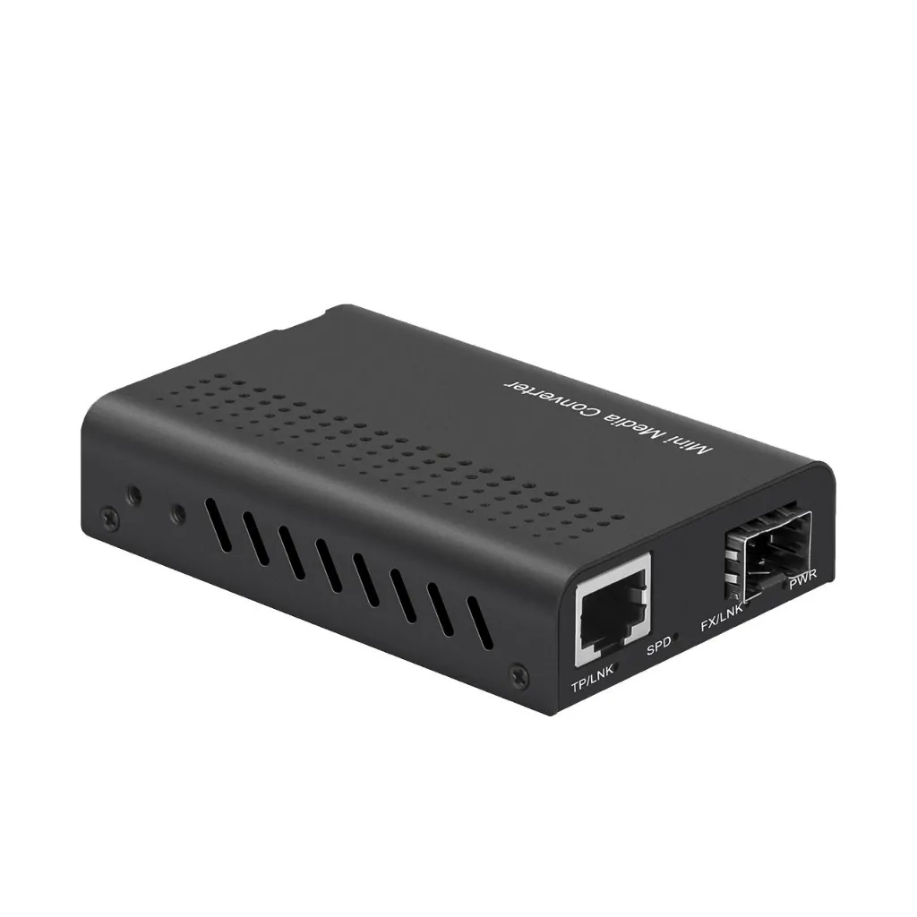Unmanaged Media Converter 10/100/1000 Copper to SFP based