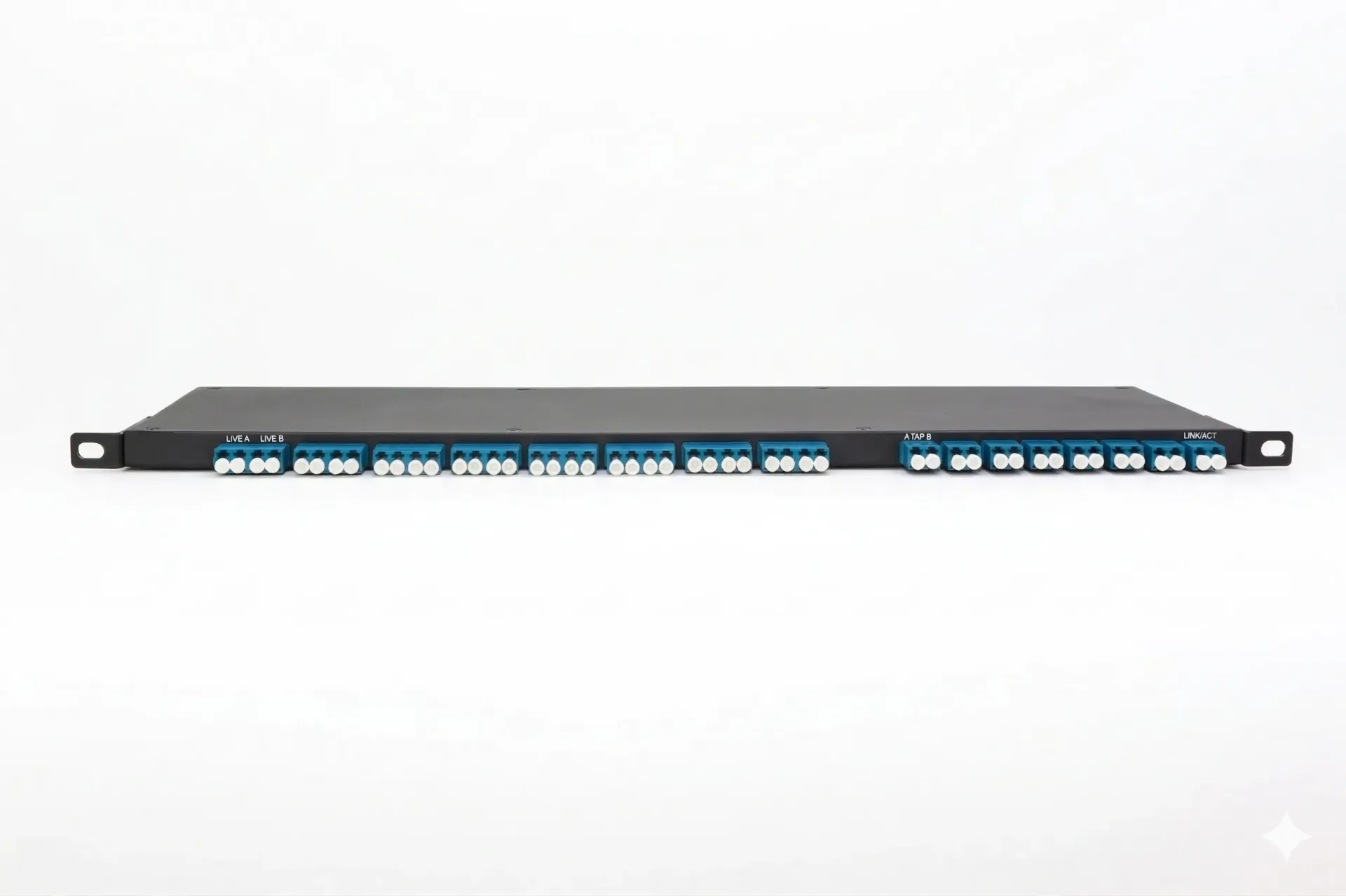 TAPstack w/t EIGHT Links 1G-800G TAPs SMF, LC, Split ratio of 80/20, Slim 1/3U