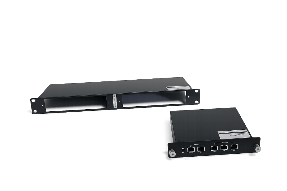 [EN-iTAPRMC-2] 2-TAP 1U Rack Mount Chassis, 2 slots,  w/t EN-iTAP1L1G-RJ45
