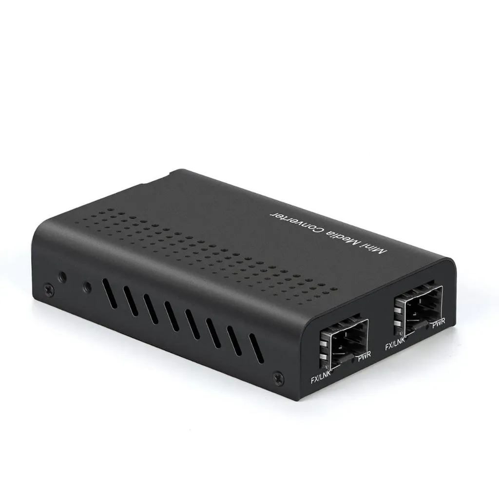 Unmanaged Mini 10G Media Converter Fibre to Fiber